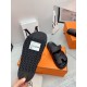 Hermes Men's Chypre Sandals in Black Epsom Calfskin