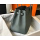 Hermes Vert Amande Clemence Birkin 35cm Bag