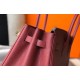 Hermes Bordeaux Clemence Birkin 35cm Bag