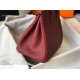 Hermes Bordeaux Clemence Birkin 35cm Bag