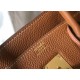 Hermes Brown Clemence Birkin 35cm Bag