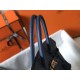 Hermes Blue Agate Clemence Birkin 35cm Bag