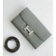 Hermes Constance To Go Wallet in Gris Meyer Epsom Calfskin