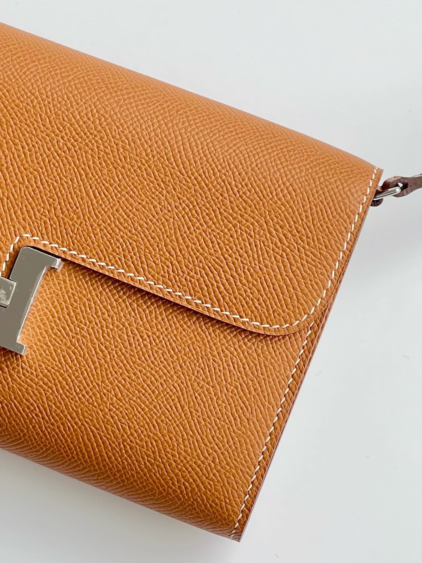 Hermes Constance To Go Wallet in Gold Epsom Calfskin