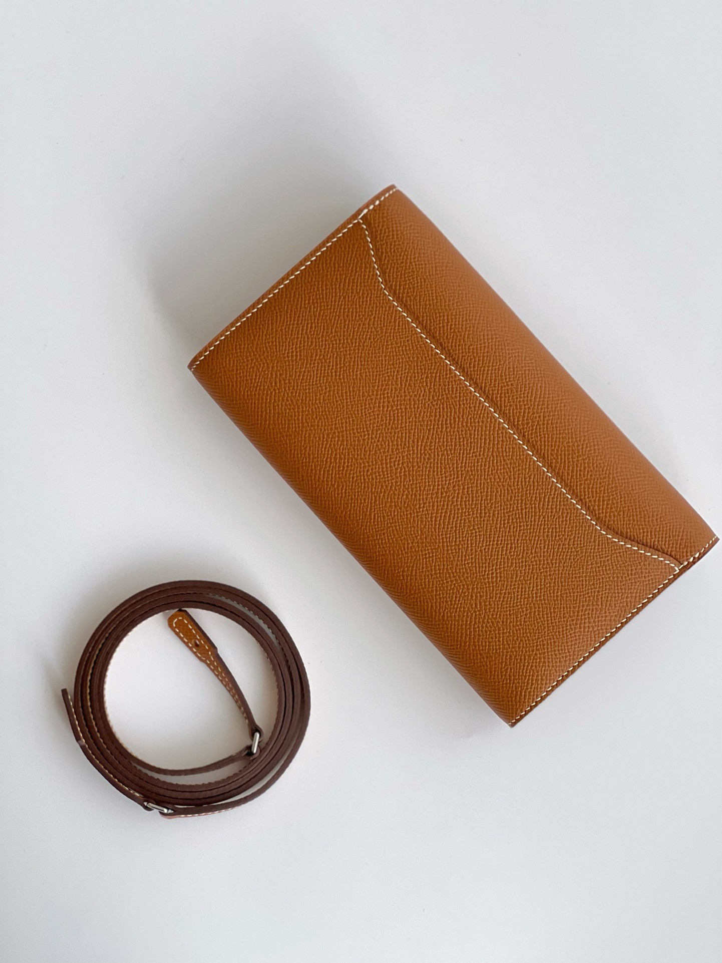 Hermes Constance To Go Wallet in Gold Epsom Calfskin