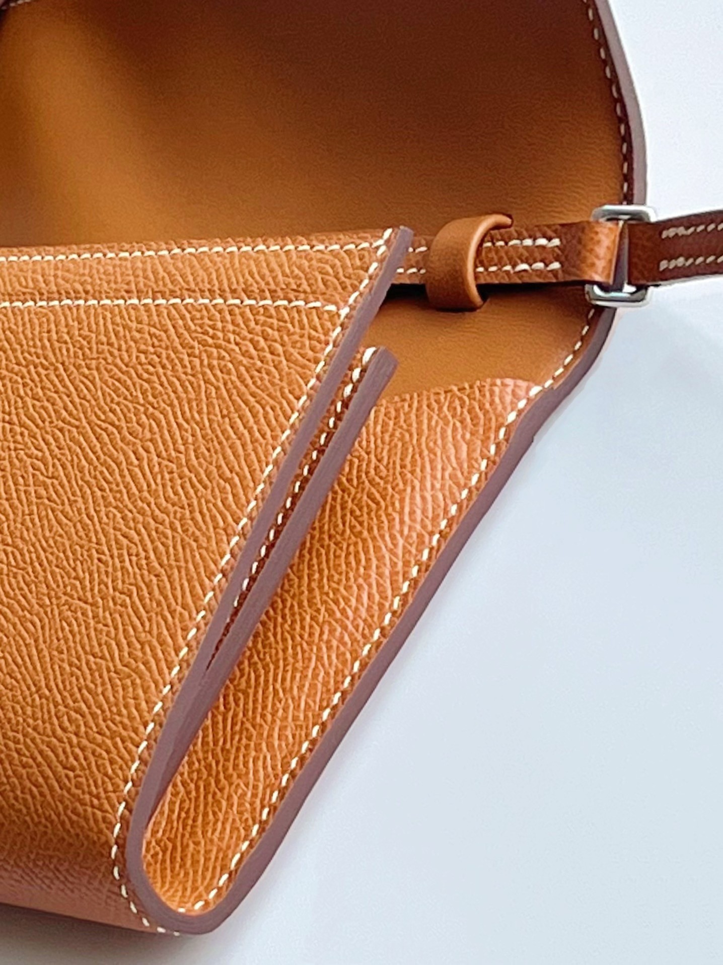Hermes Constance To Go Wallet in Gold Epsom Calfskin