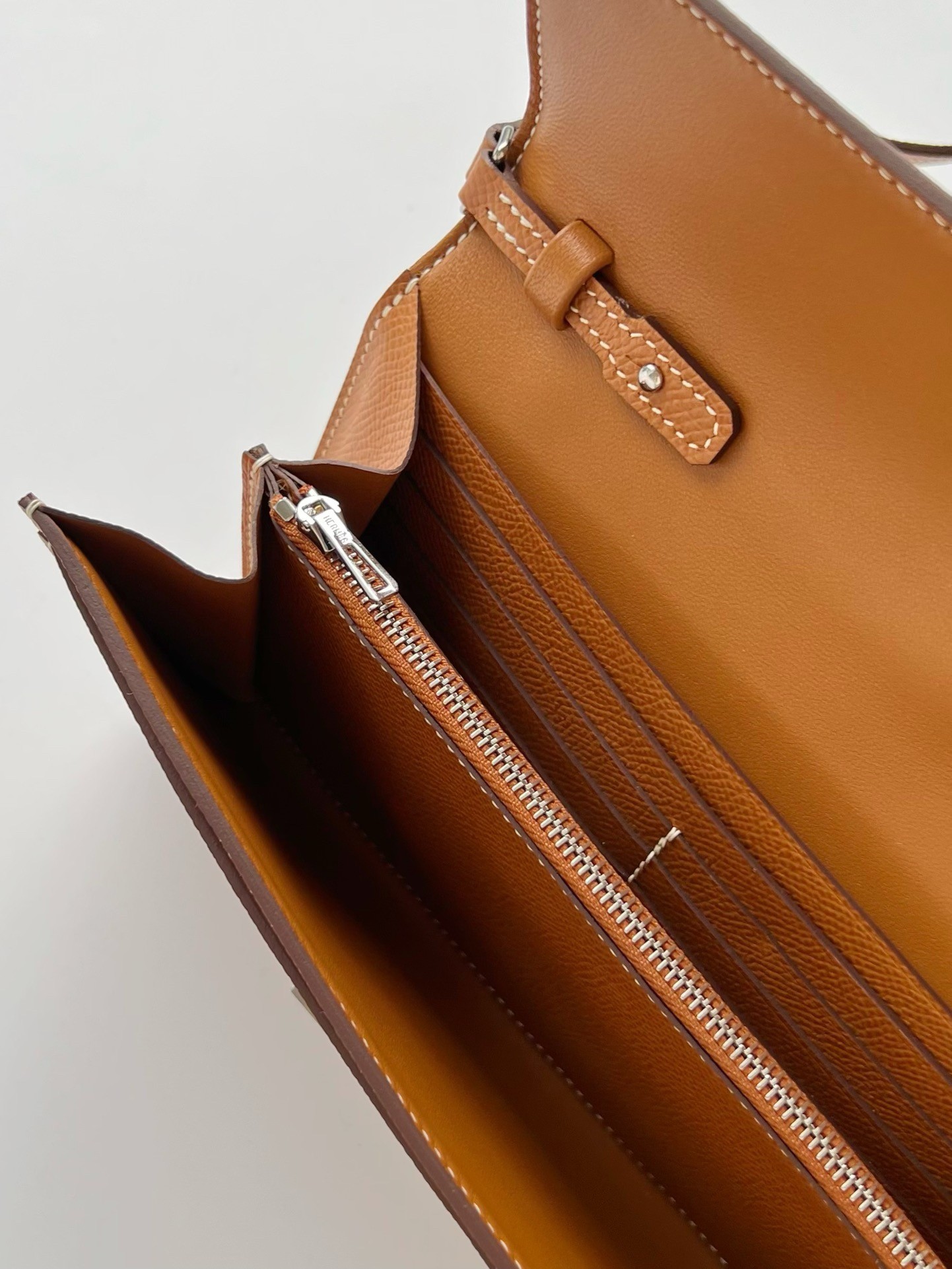 Hermes Constance To Go Wallet in Gold Epsom Calfskin
