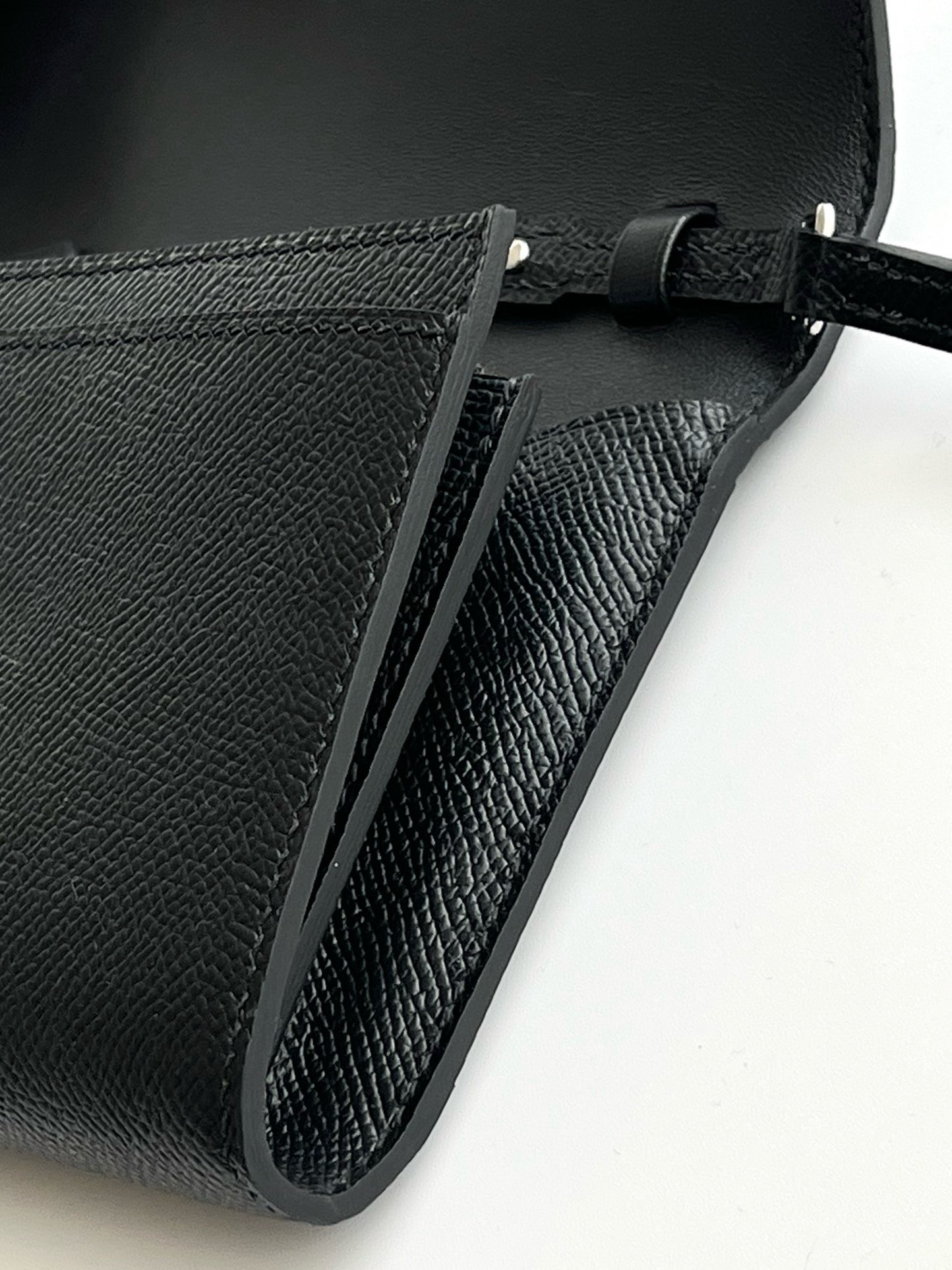 Hermes Constance To Go Wallet in Black Epsom Calfskin
