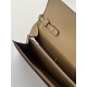 Hermes Constance To Go Wallet in Taupe Epsom Calfskin