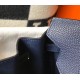 Hermes Navy Blue Clemence Birkin 35cm Bag