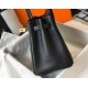 Hermes Black Clemence Birkin 35cm Bag