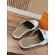 Hermes Women's Oz Mules in White Calfskin