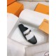 Hermes Women's Oz Mules with Fringed in Black/White Leather