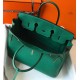 Hermes Malachite Clemence Birkin 35cm Bag