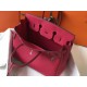 Hermes Rose Red Clemence Birkin 35cm Bag