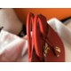 Hermes Red Clemence Birkin 35cm Bag
