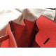 Hermes Red Clemence Birkin 35cm Bag