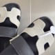 Hermes Men's Chypre Sandals In Canvas with Black Leather