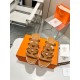 Hermes Isabella 30 Sandals in Brown Calfskin