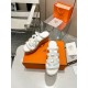 Hermes Isabella 30 Sandals in White Calfskin