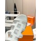 Hermes Isabella 30 Sandals in White Calfskin