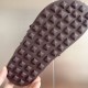 Hermes Inboard Sandals in Burgundy Leather and Ribbon