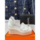 Hermes Elda Espadrilles in White Leather