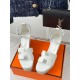 Hermes Elda Espadrilles in White Leather
