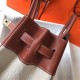 Hermes Canvas Birkin 35cm Bag With Brown Leather