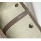 Hermes Garden Party 30cm Bag in Toile and Taupe Leather