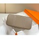 Hermes Garden Party 30cm Bag in Toile and Taupe Leather