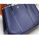 Hermes Garden Party 36 Bag In Blue Saphir Clemence Leather