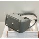 Hermes Lindy 26cm Bag In Gris Meyer Clemence Leather GHW