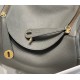 Hermes Lindy 30cm Bag In Gris Meyer Clemence Leather GHW