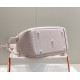 Hermes Lindy 30cm Bag In Mauve Pale Clemence Leather PHW
