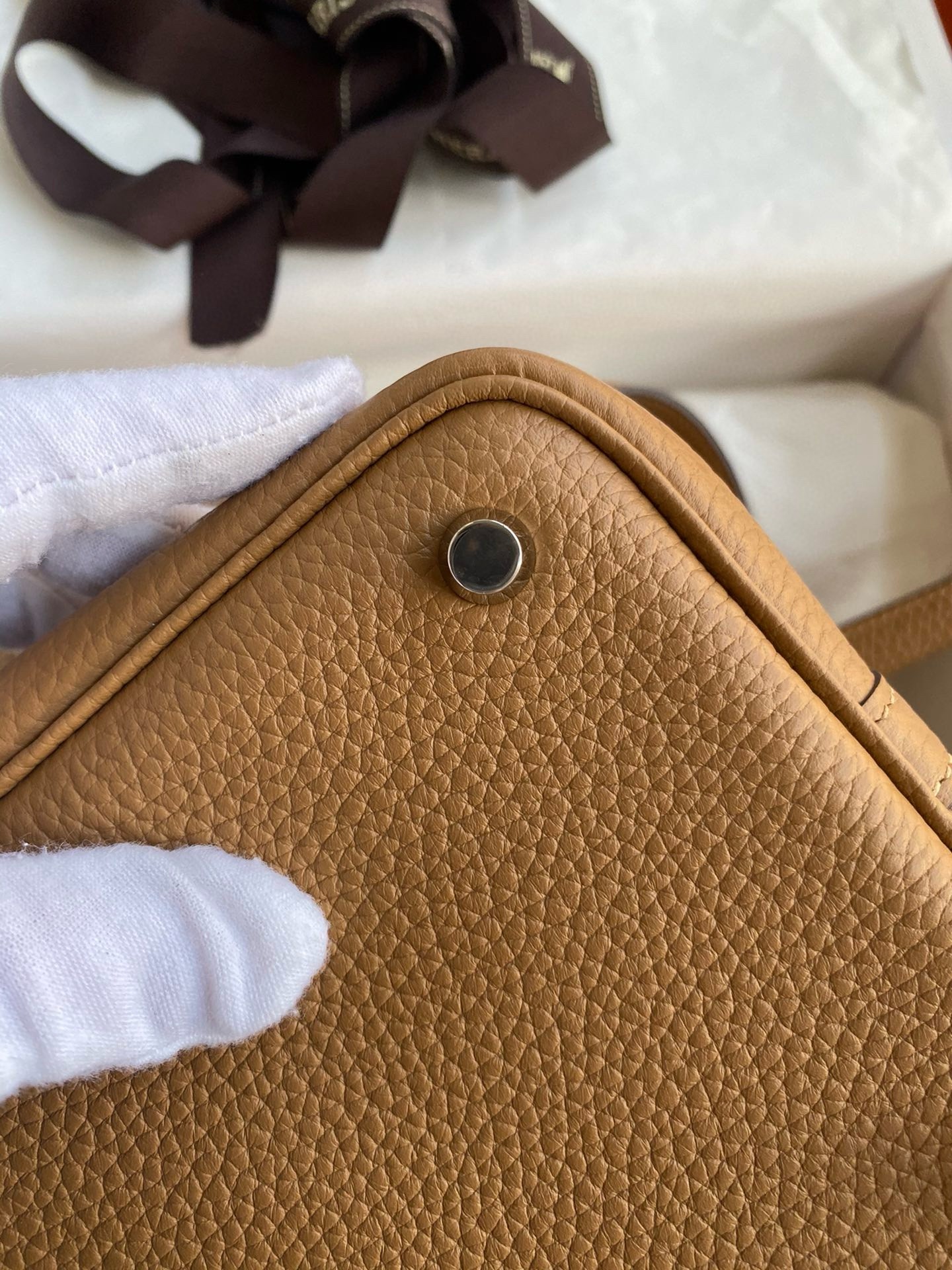 Hermes Picotin Lock 18 Handmade Bag in Biscuit Clemence Leather
