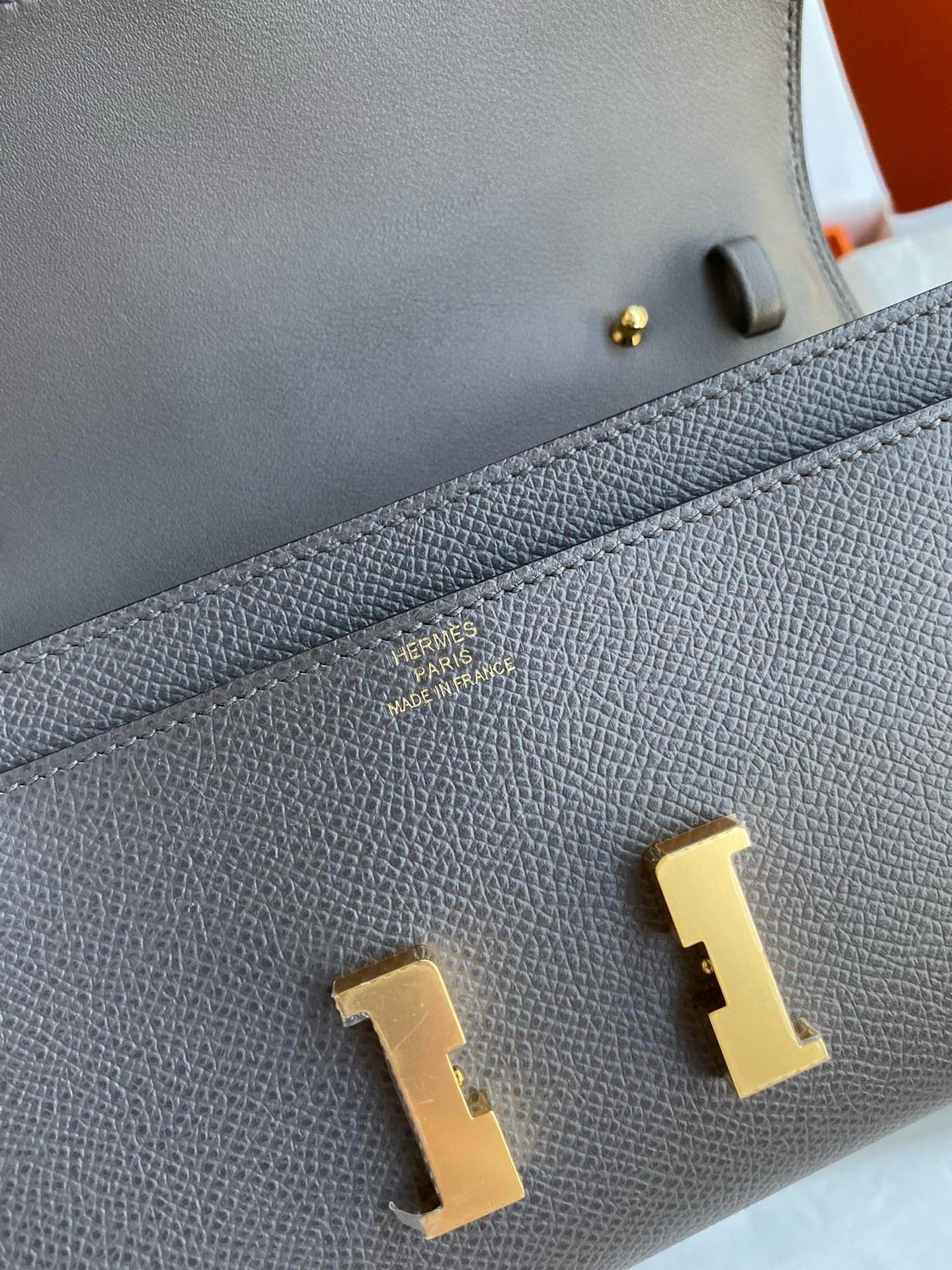Hermes Constance To Go Wallet in Etain Epsom Calfskin