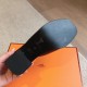 Hermes Women's Ilot 50 Sandals in Black Leather
