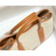 Hermes Garden Party 36cm Bag in Toile and Gold Leather