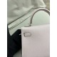 Hermes Kelly Mini II Sellier Bag In mauve pale Epsom Calfskin