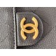 CHANEL 25 mini Handbag in Black Caviar Leather(20*22*12.5cm)