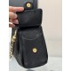 CHANEL 25 mini Handbag in Black Caviar Leather(20*22*12.5cm)