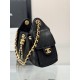 CHANEL 25 mini Handbag in Black Caviar Leather(20*22*12.5cm)
