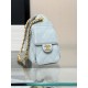 CHANEL 25 mini Handbag in Light Blue Caviar Leather(20*22*12.5cm)