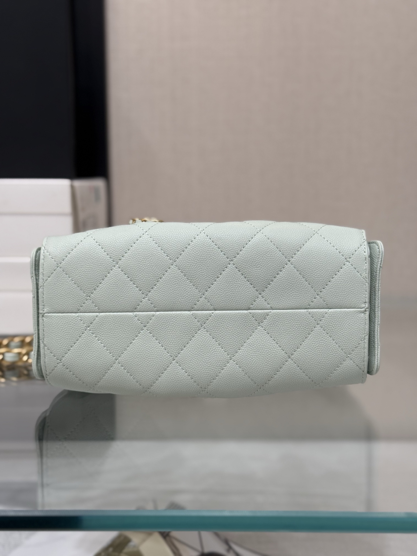 CHANEL 25 mini Handbag in Light Green(20*22*12.5cm)
