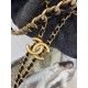 CHANEL 25 mini Handbag in Washed Denim Black(20*22*12.5cm)