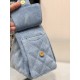 CHANEL 25 mini Handbag in Washed Denim(20*22*12.5cm)