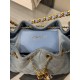 CHANEL 25 mini Handbag in Washed Denim(20*22*12.5cm)