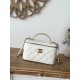 Chanel 22S white gold cosmetic bag