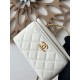 Chanel 22S white gold cosmetic bag